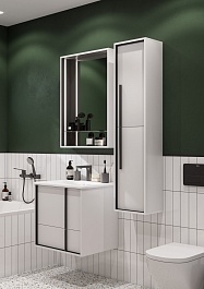 Акватон Зеркало Ривьера 60 белое матовое – фотография-3